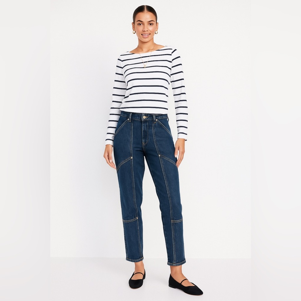 Old Navy High-Waisted OG Straight Barrel Jeans – Size 0